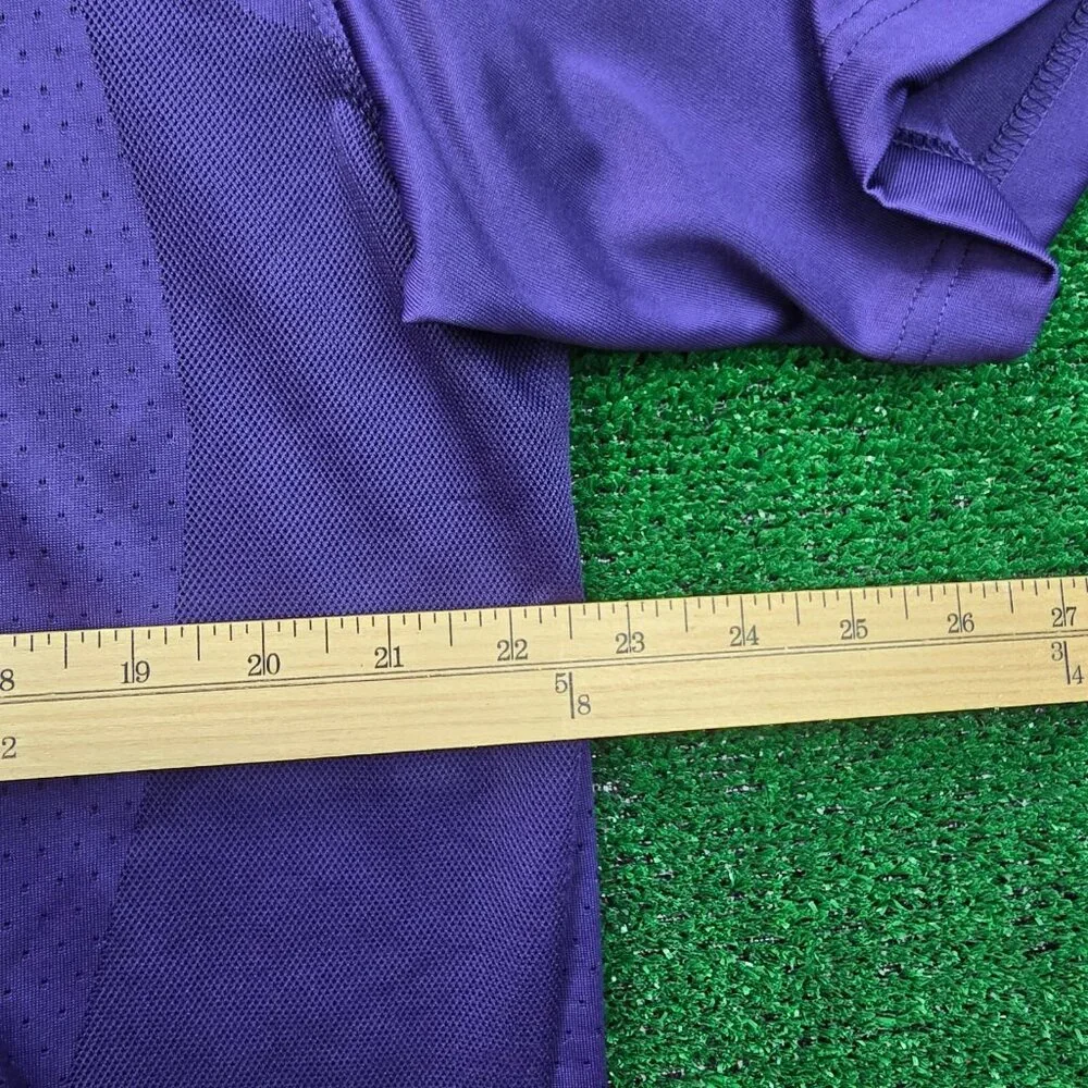 Nike Golf Polo Shirt Mens Large Purple Y2K‎ Medinah Country Club Dri Fit